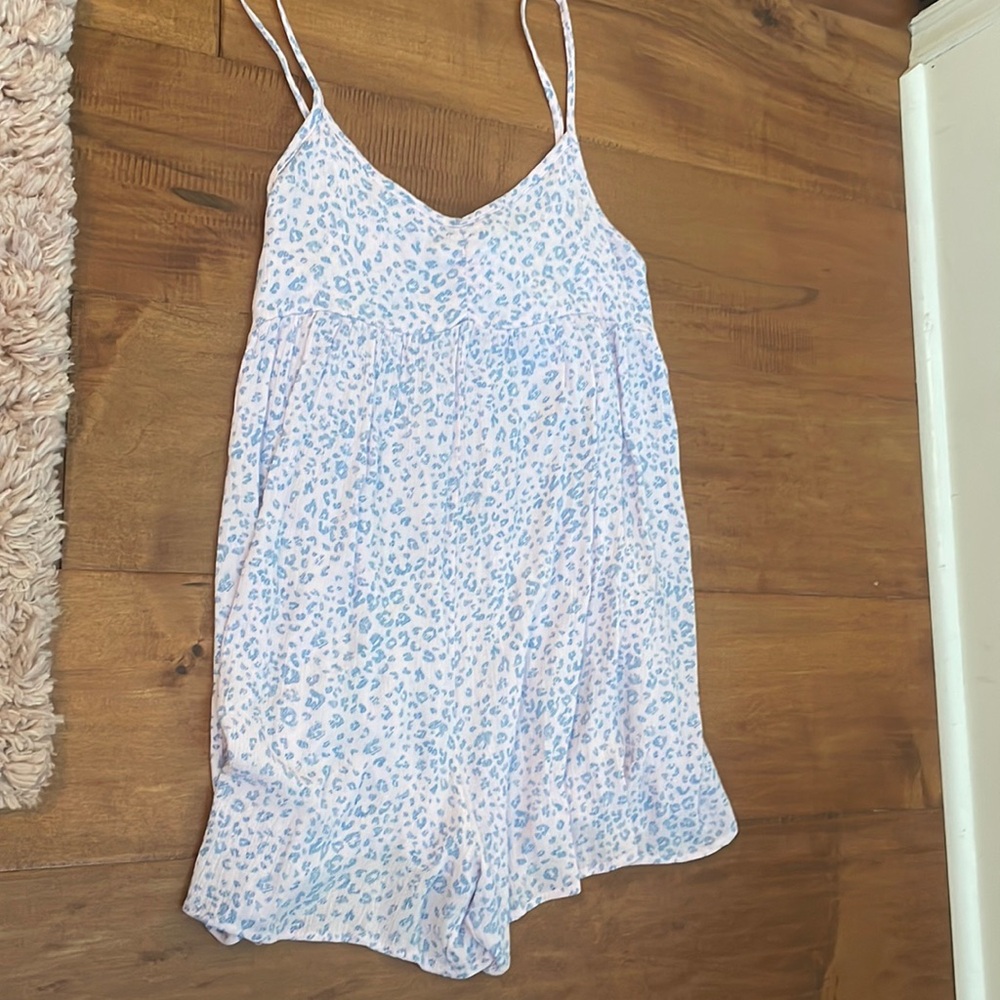 Cheetah Print Flowy Romper